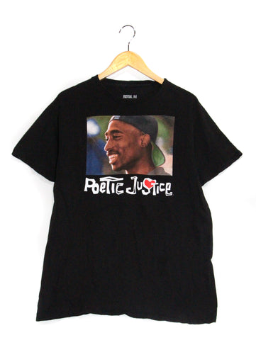 USED "POETIC JUSTICE" PRINTED T-SHIRT/M