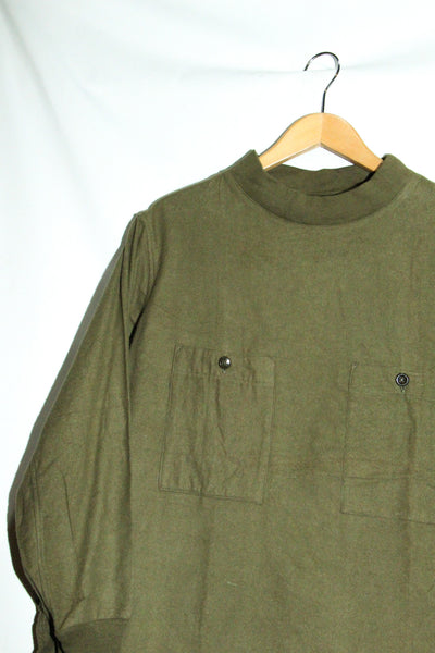 HUNGARIAN ARMY FIANNEL MOCK NECK SQUARE SHIRT/48
