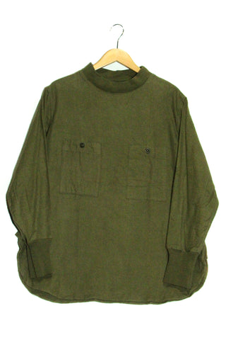 HUNGARIAN ARMY FIANNEL MOCK NECK SQUARE SHIRT/48